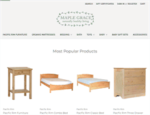 Tablet Screenshot of maplegrace.com